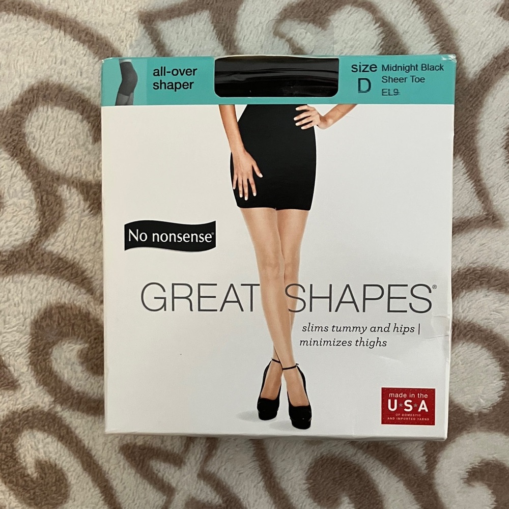 No Nonsense Great Shapes Shapewear in Midnight Black